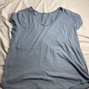 Loft light blue scoop neck tee